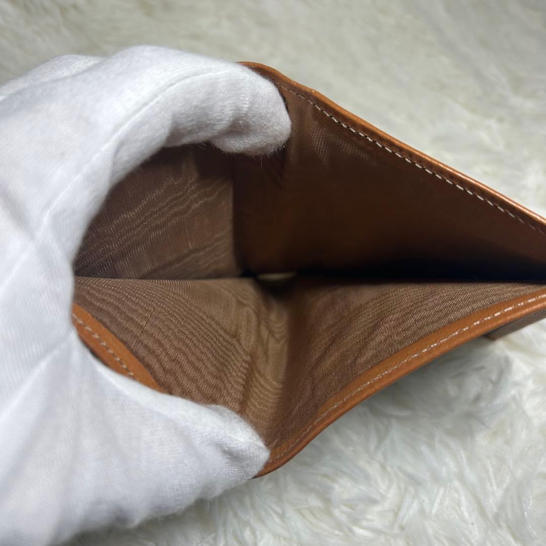 ✨美品✨CELINE 二つ折り財布 ブラウンレザー