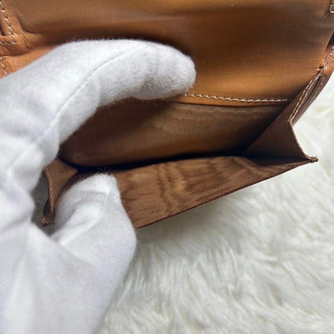 ✨美品✨CELINE 二つ折り財布 ブラウンレザー
