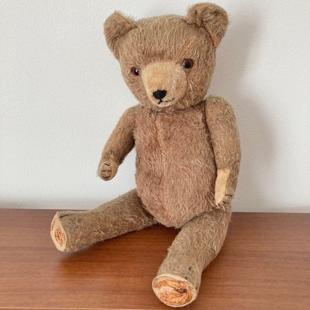 アンティークベア　テディベア　ミルクティー　ドイツ　ヴィンテージ