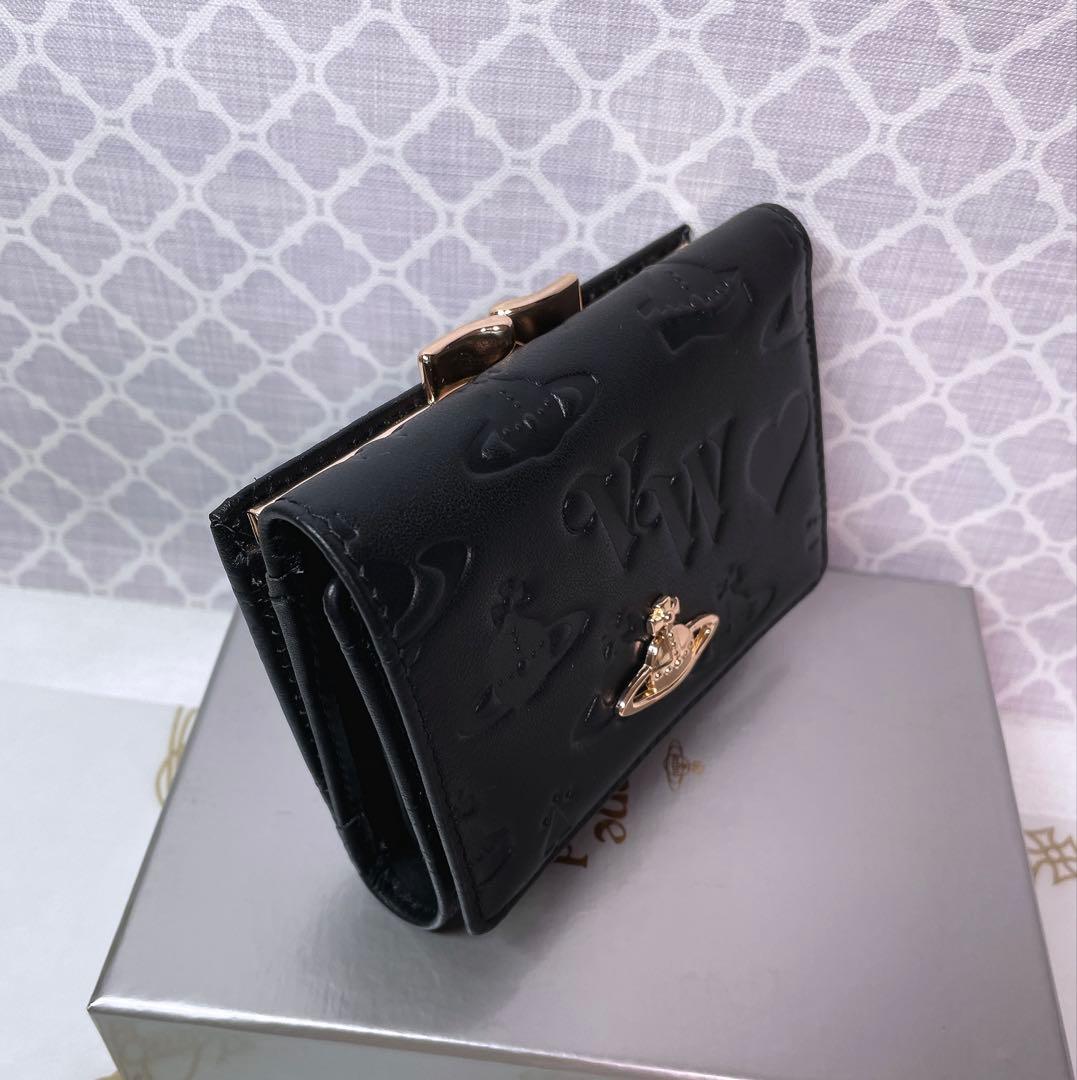 【最新❤︎新品】ヴィヴィアン・ウエストウッド　三折財布 ブラック