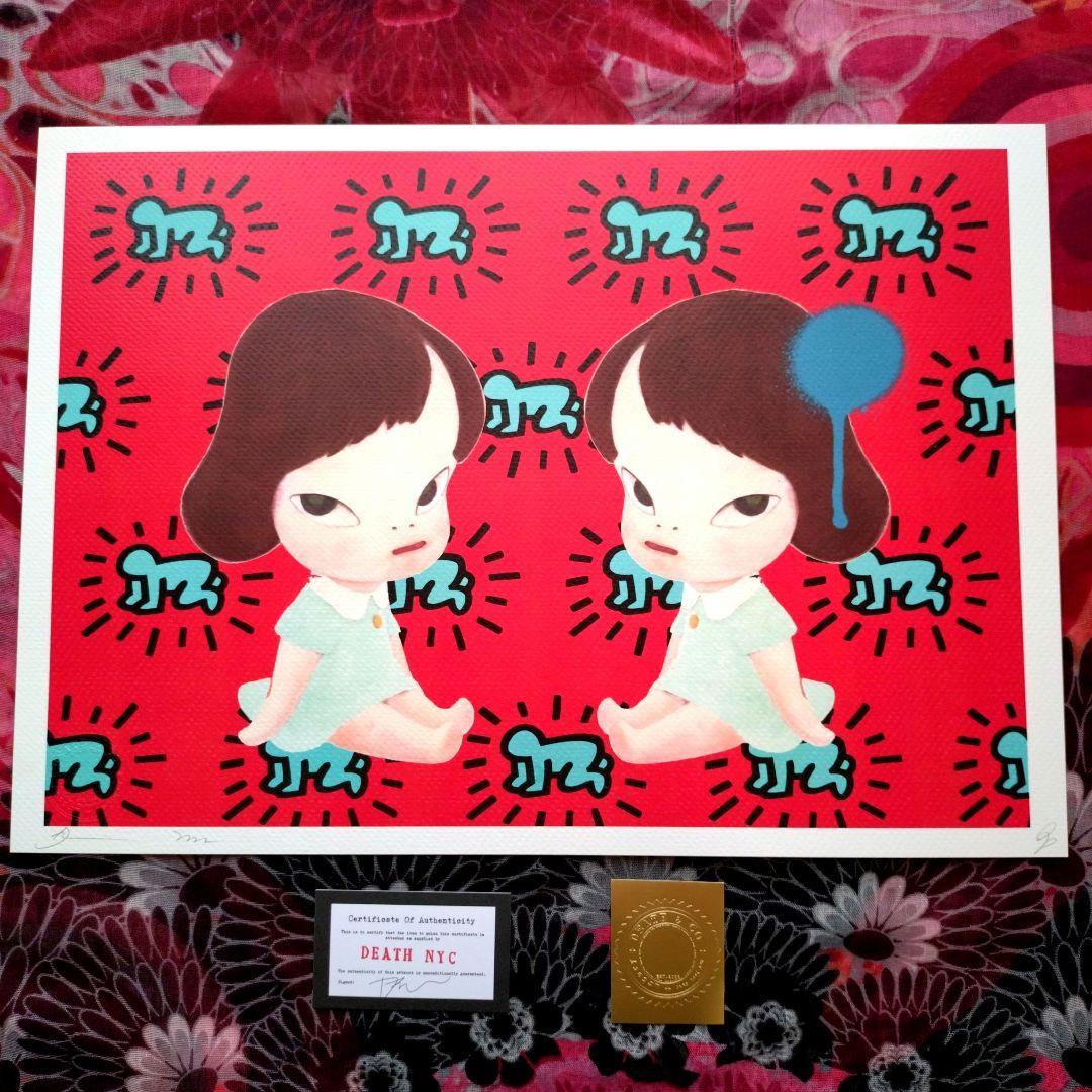 ミ*ダ様 death nyc 世界限定100枚　奈良美智　キースヘリング
