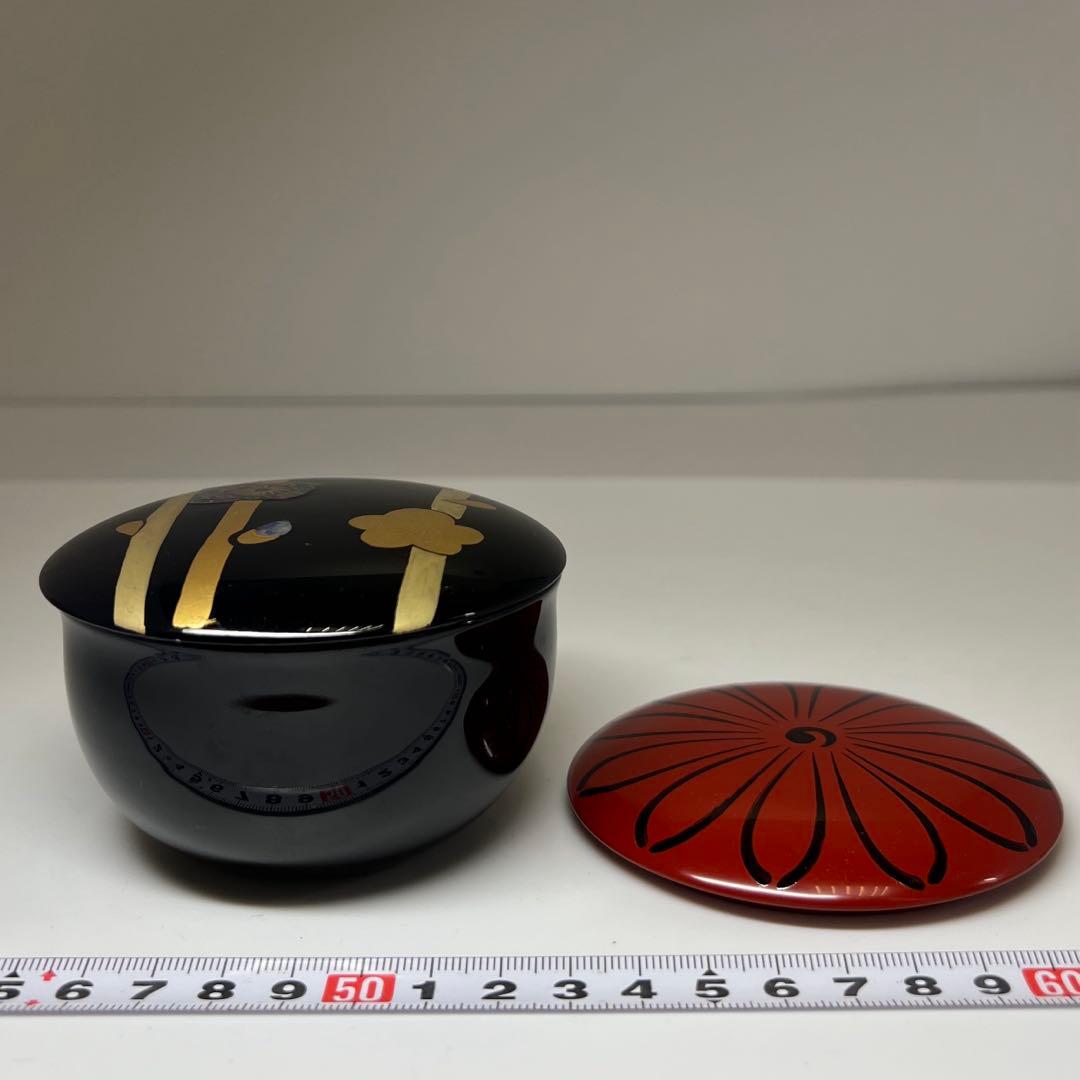 ☆茶3 岡本陽斉 春秋棗 共箱 高さ6cm東キ7-1122①