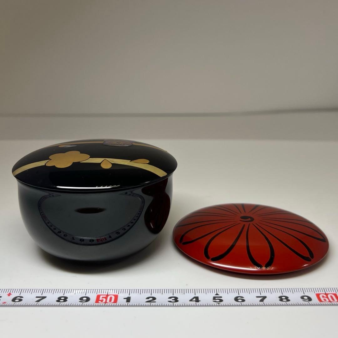 ☆茶3 岡本陽斉 春秋棗 共箱 高さ6cm東キ7-1122①