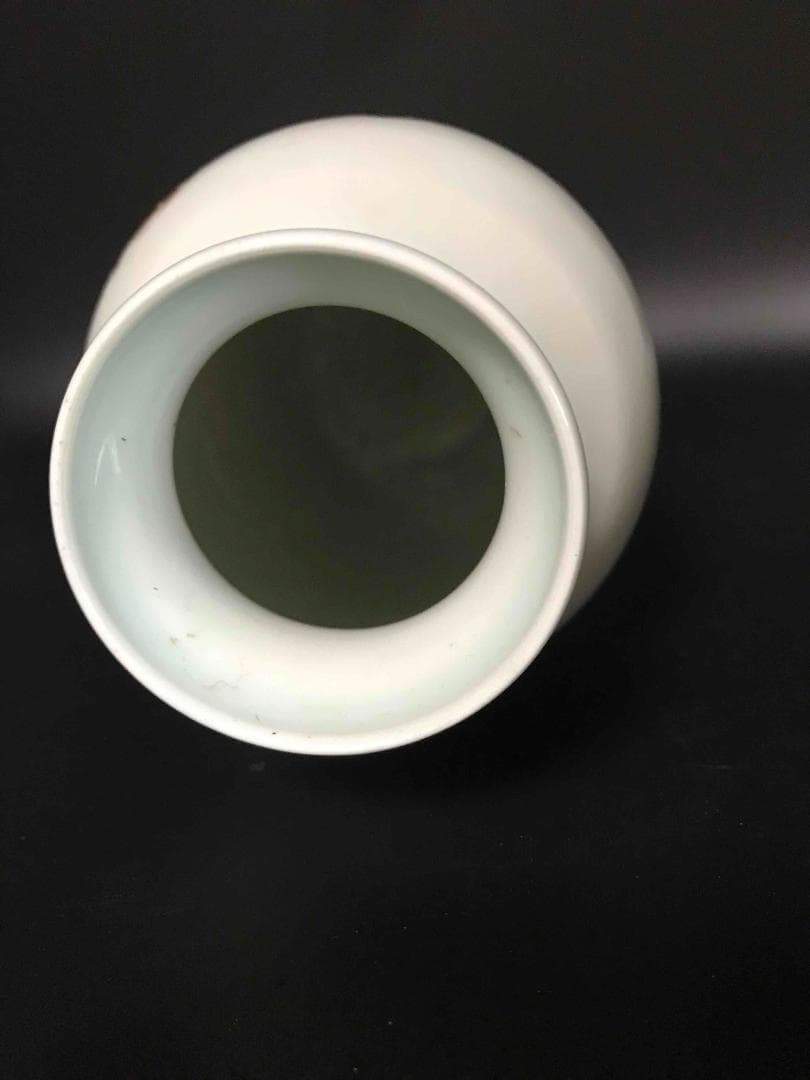 民国時代御用官窯居仁堂製 粉彩細密人物囲碁紋花瓶（E-3）