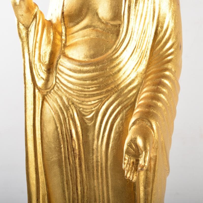 仏教美術　古銅鍍金　釈迦如来立像　仏像　V　5072A