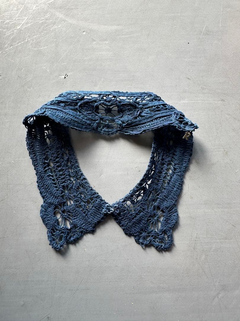 【新作】45R インディゴ つけ襟