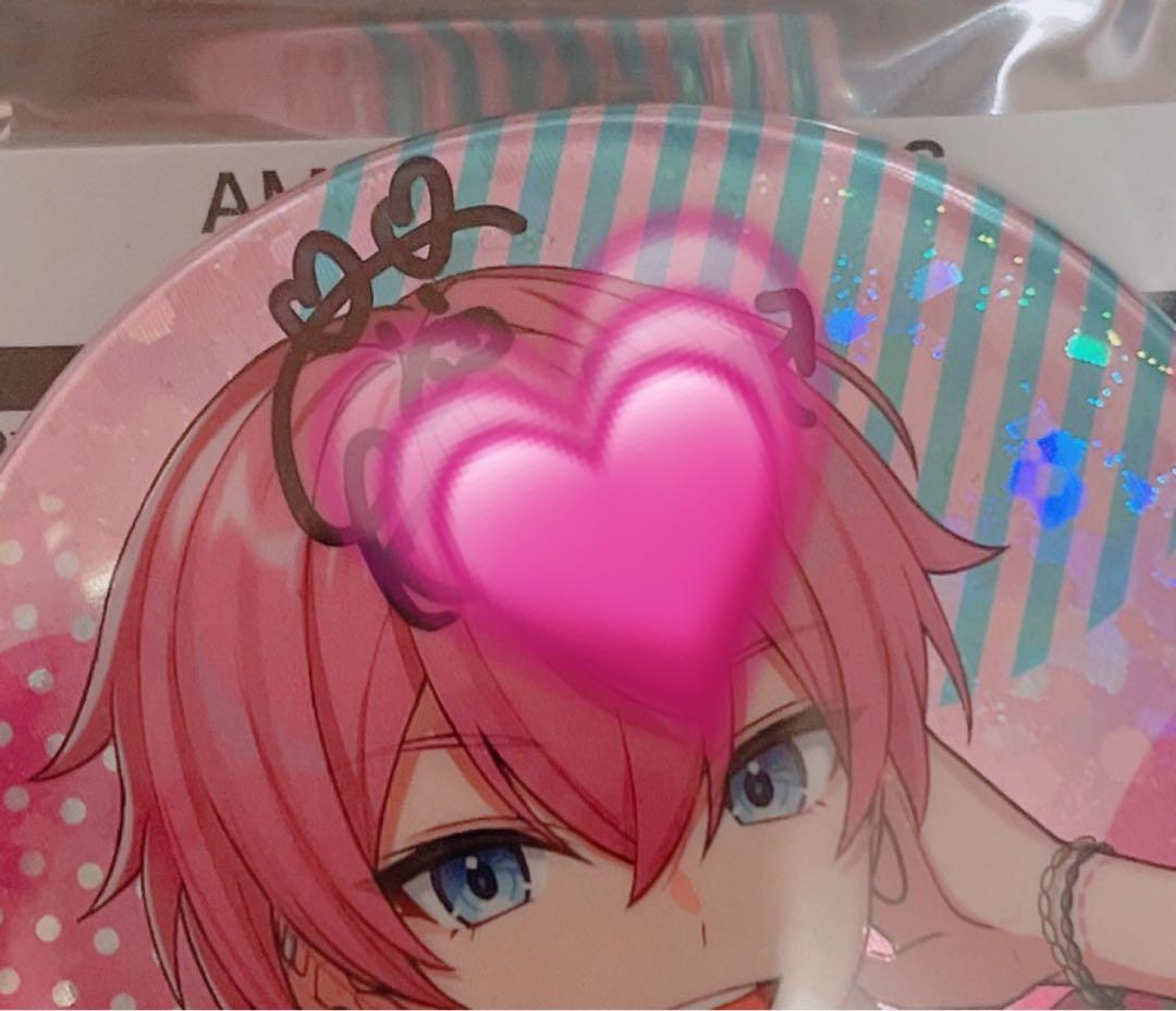 けちゃ サイン入り 缶バッジ