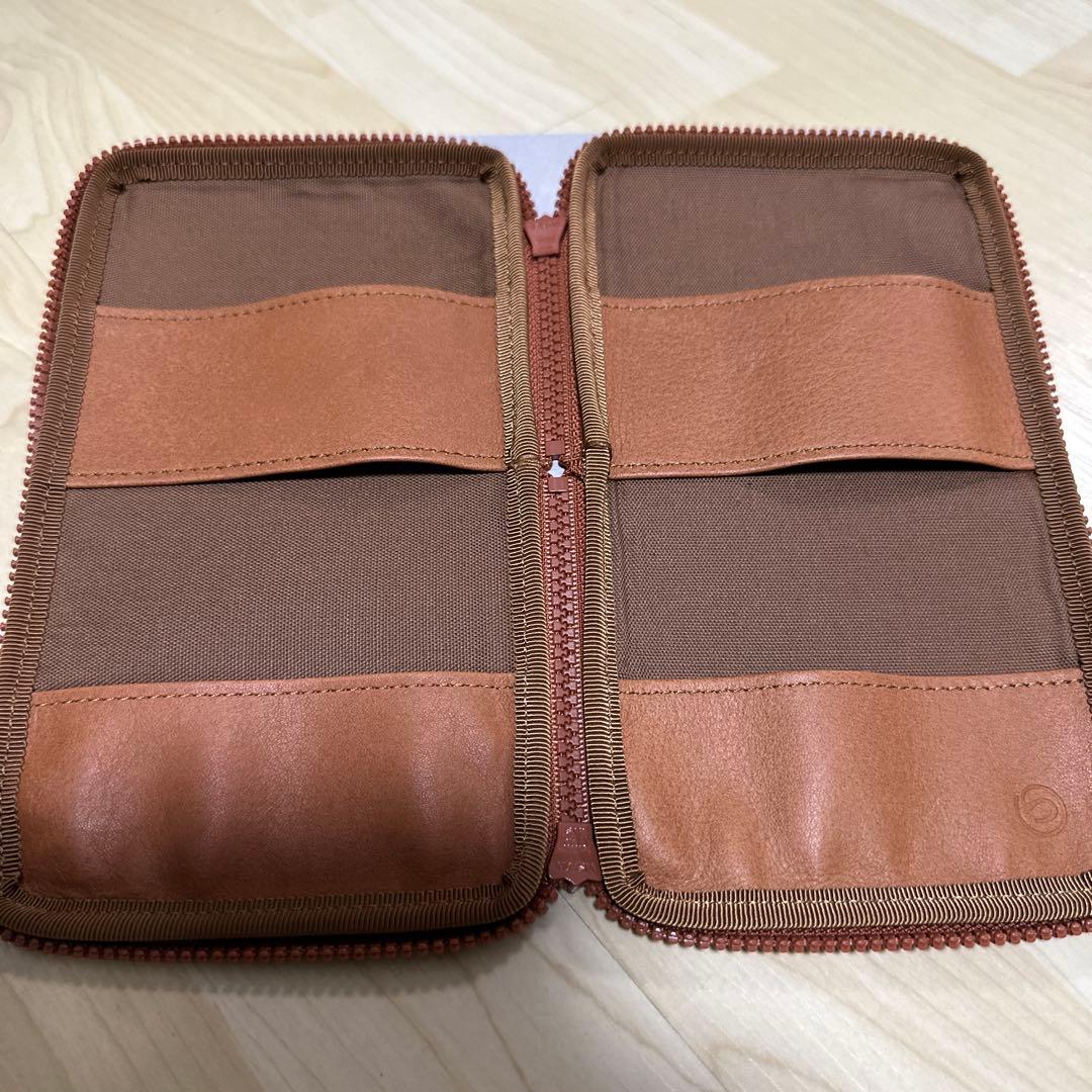 つくしペンケース 革 ブラウン