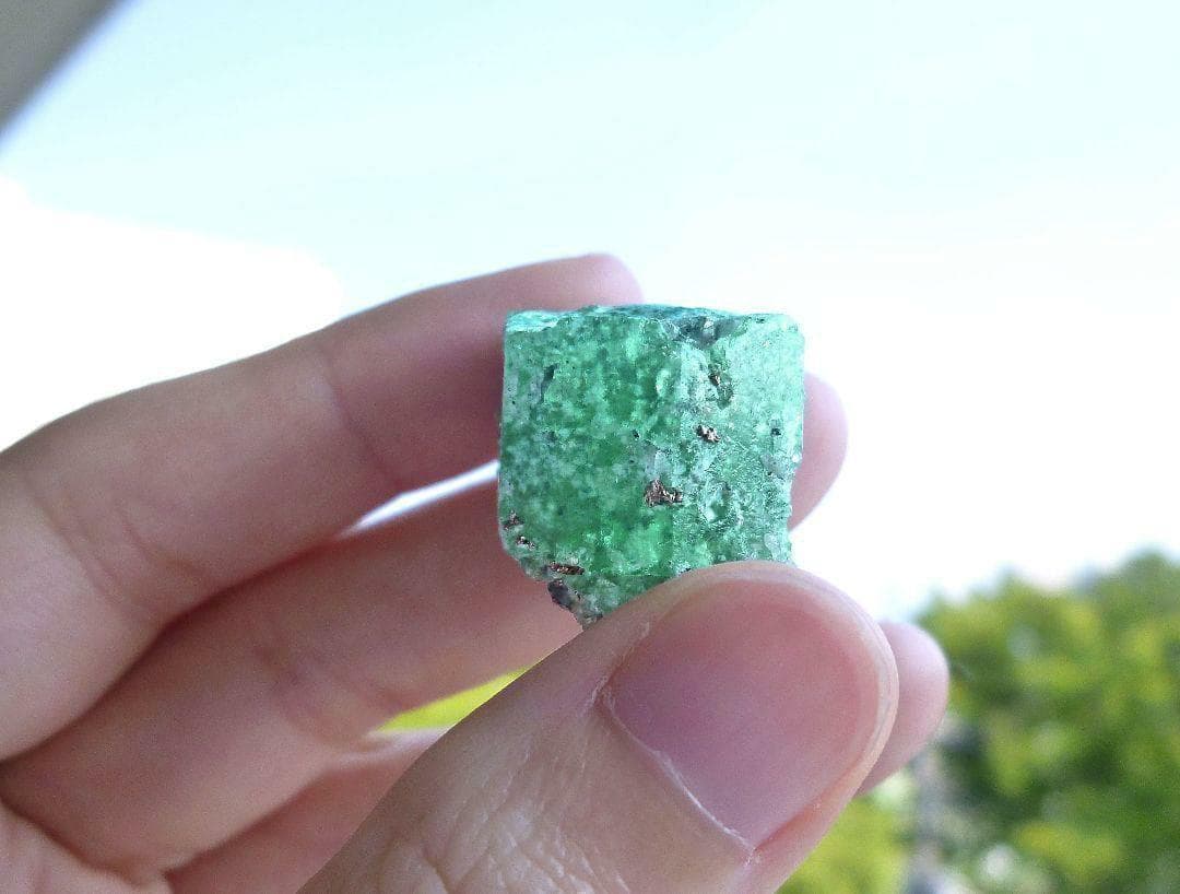 コロンビア産 エメラルド ベリル パイライト 鉱物標本 原石