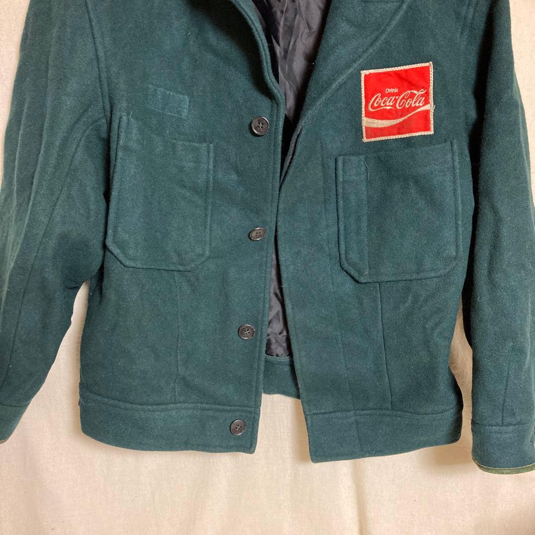 coca-cola コカコーラ 当時物 作業服ワークジャケット両面刺繍ワッペン