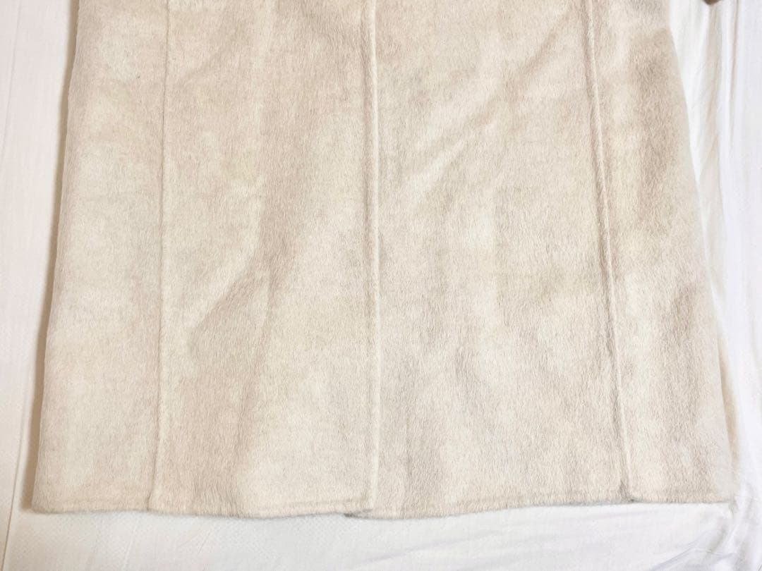 【早い者勝ち！】ok.soon チェスターコート　スカーフ付き　アイボリー