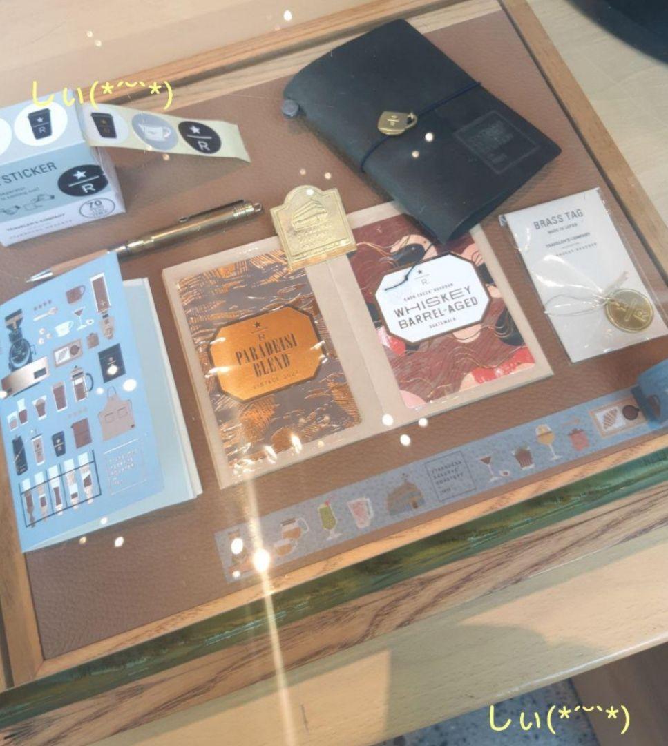 スターバックス ロースタリー トラベラーズノート キャメル ブラスクリップ