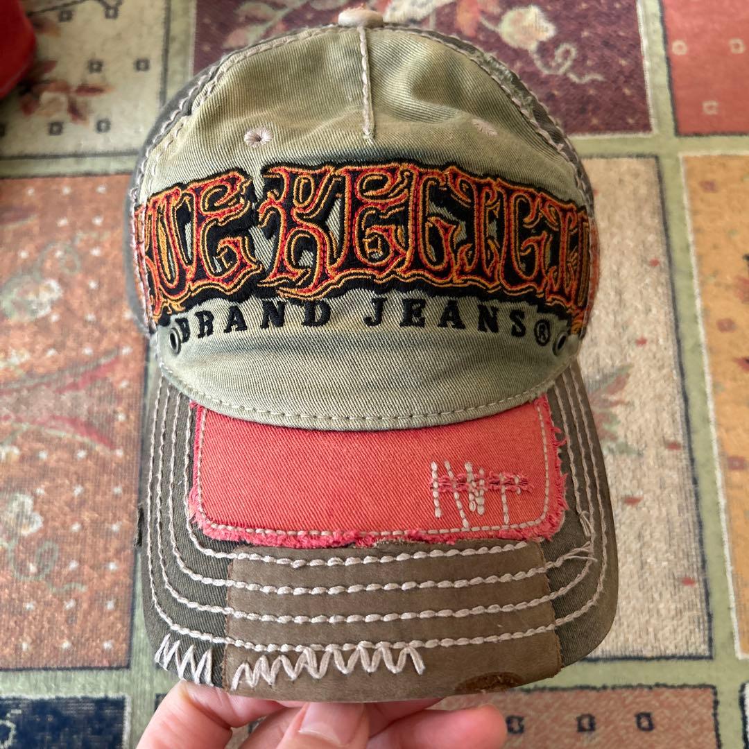 True Religion キルティングキャップ ブラウン/ベージュ　まとめ売り