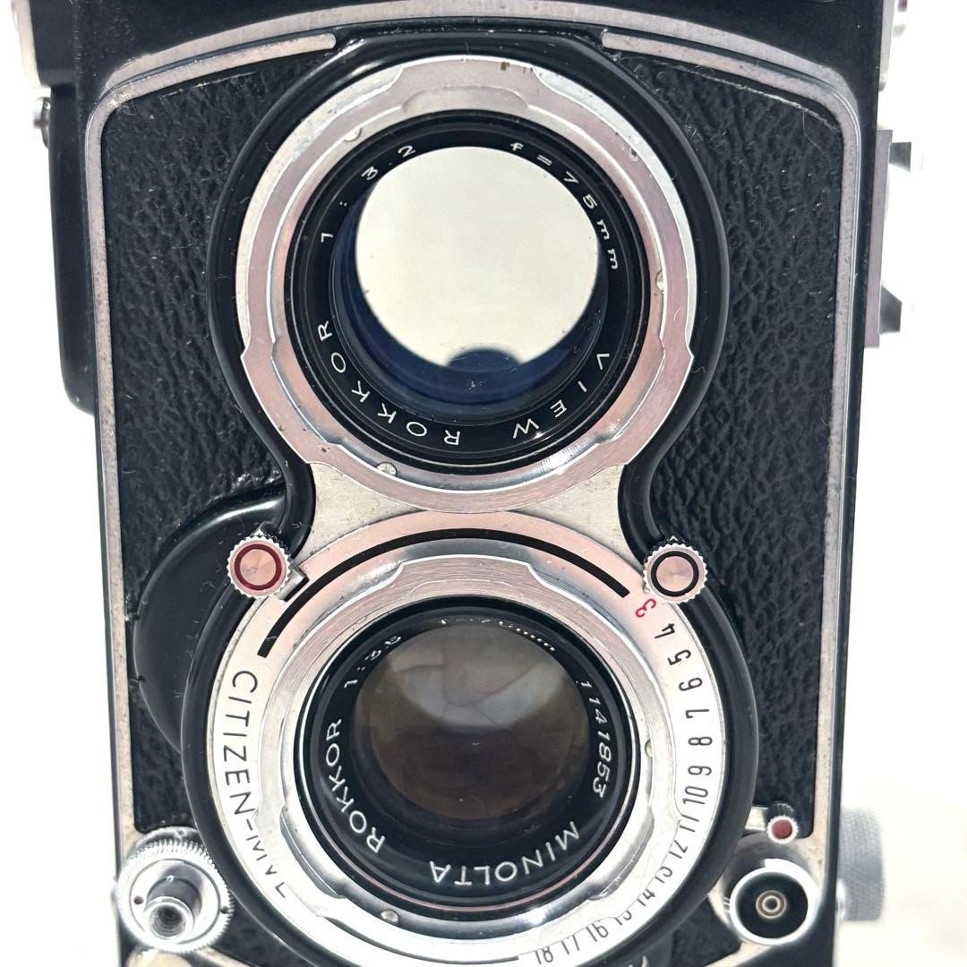 minolta autocordⅢ ミノルタオートコードⅢ3型Rokkorレンズ