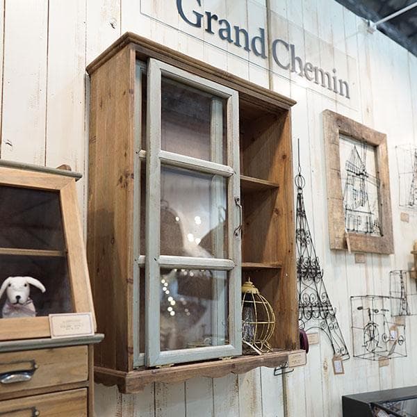 再入荷 グランシュマン　木製ガラス扉収納キャビネット