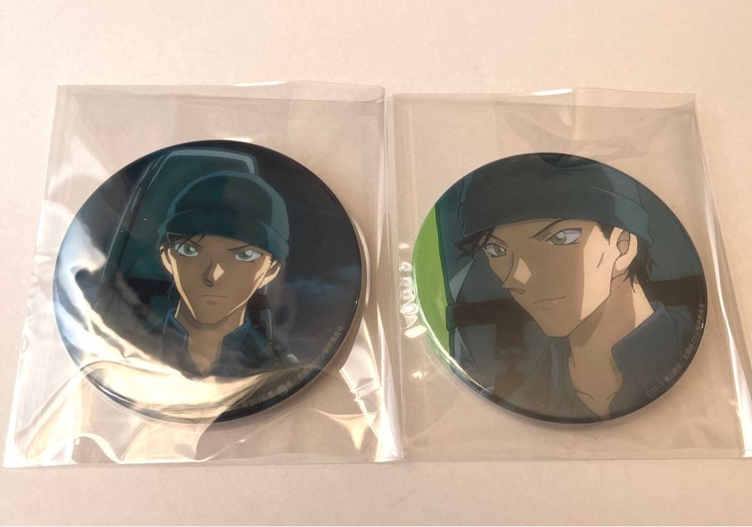 名探偵コナン　純黒の悪夢　缶バッジ　赤井秀一　2点セット