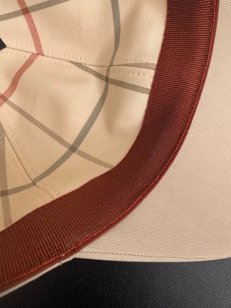 【美品】ロロ・ピアーナ　キャップ　コットン　ラテ色　サイズＬ