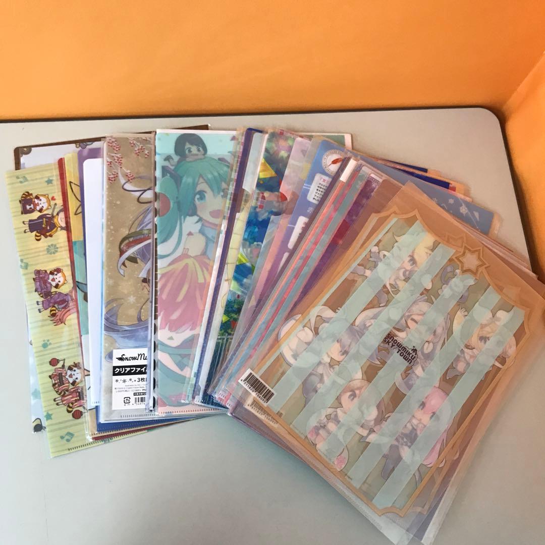 初音ミク　クリアファイル　大量　まとめ売り　雪ミク　コンプリートセット