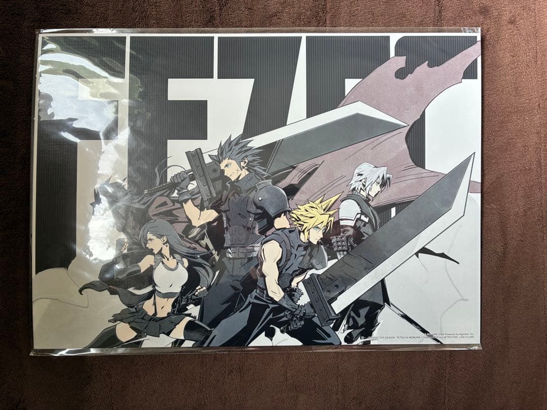 ファイナルファンタジー7 1周年オンラインくじ　A賞　ビジュアルボード