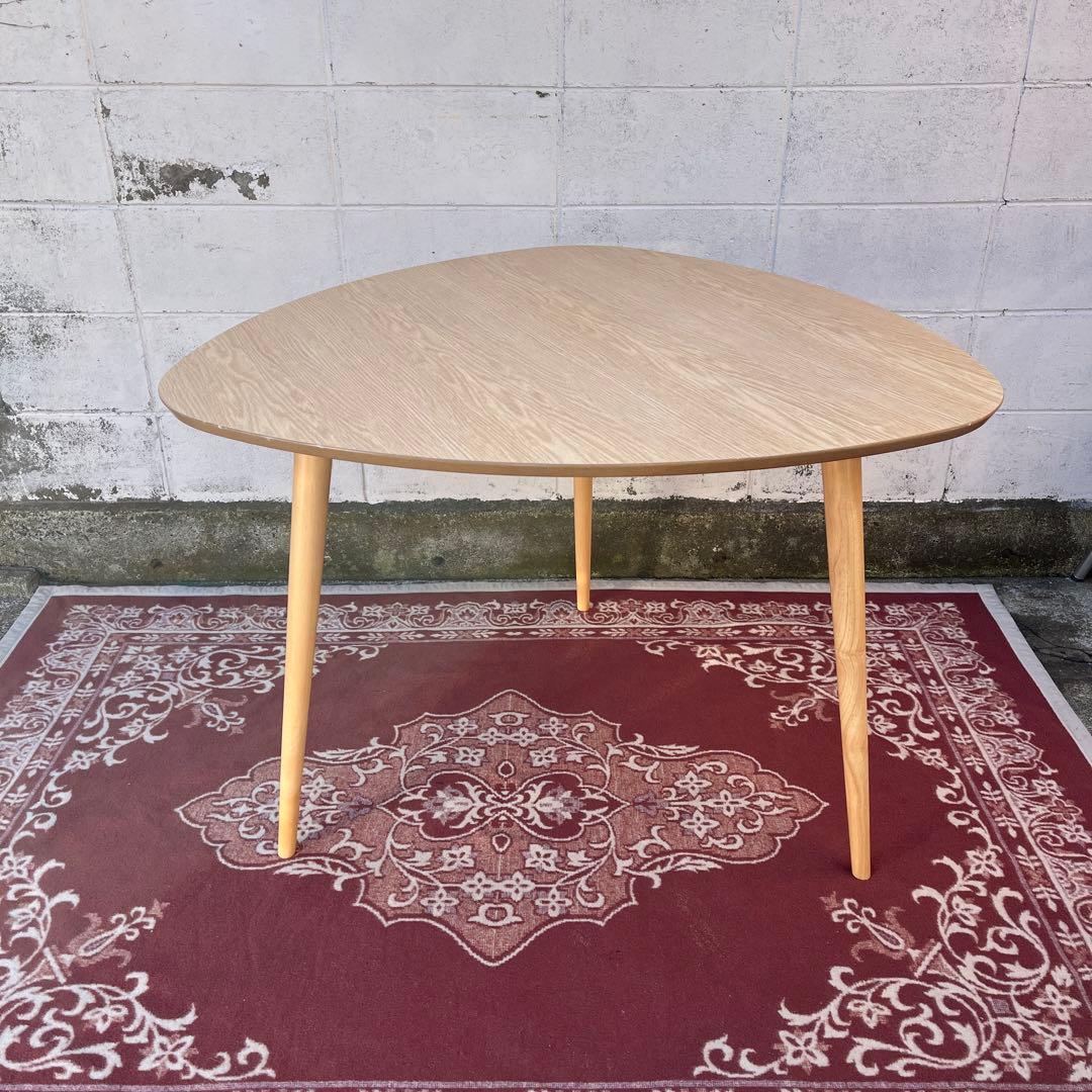 送料無料 NOCE ノーチェ◾️ 三角 木製ダイニングテーブル 三つ脚