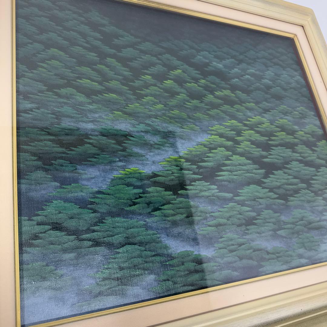 【美品】 油彩絵画 同志社 arte mondo 弦城 IV 額縁 銀 F8