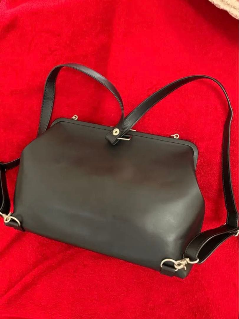 瑠衣　Jean Paul Gaultier 廃盤美品がま口バッグブラック