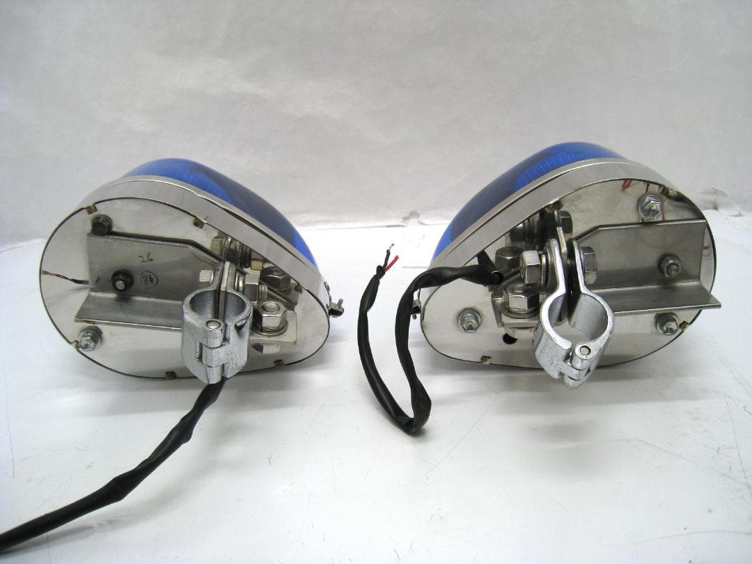 小糸製作所　パトライト フラッシュライト 青 12V 防眩 旧車 バイク