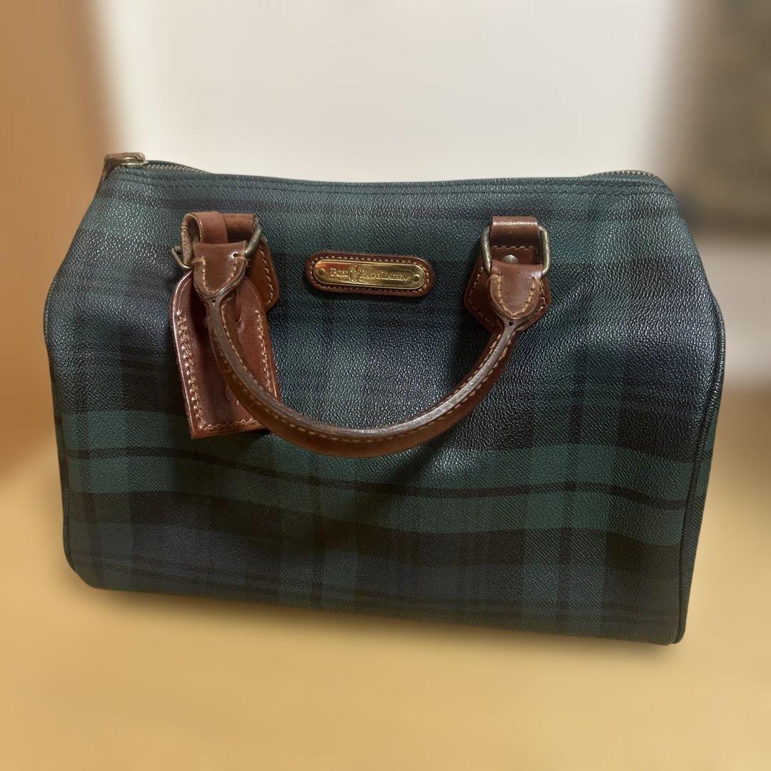 Polo Ralph Lauren チェック柄ハンドバッグ美品