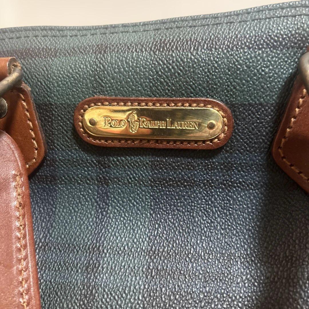 Polo Ralph Lauren チェック柄ハンドバッグ美品