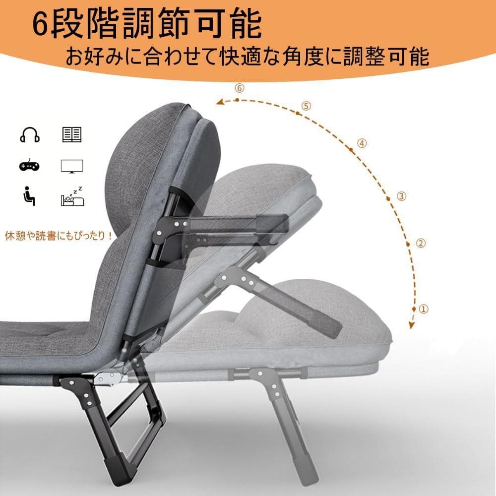 折りたたみベッド 軽量簡易ベッド コンパクト収納 シングル 組み立て不要