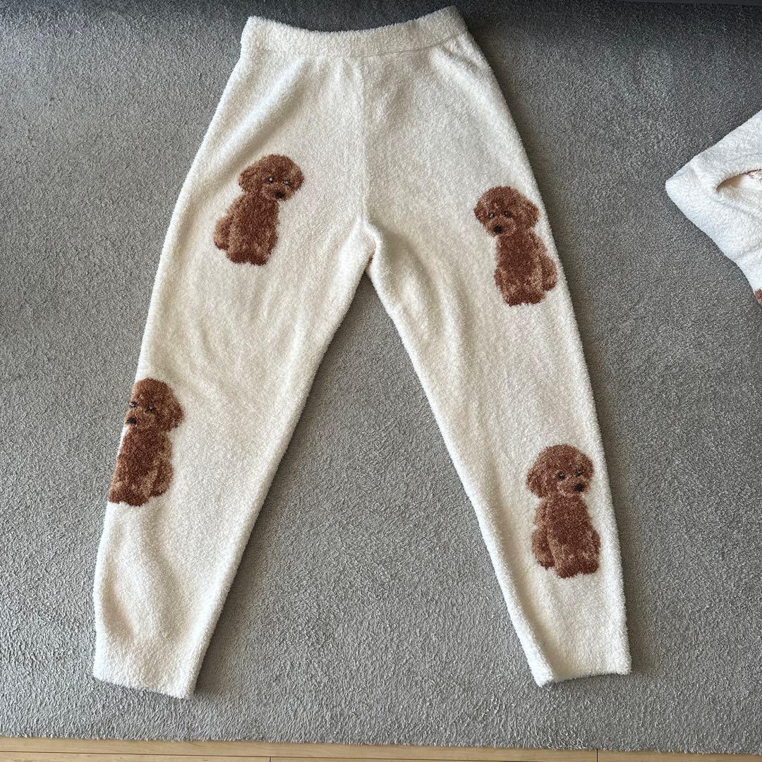 【少し訳あり】ジェラートピケ　ルームウェア トイプードル 上下セット❁