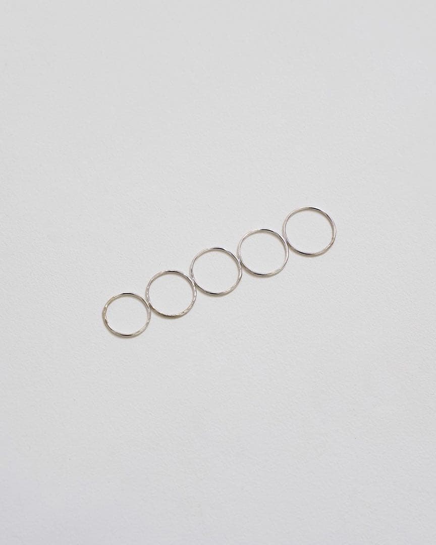 アクセサリー TODAYFULL Thin Ring 5 Set (Silver 925)