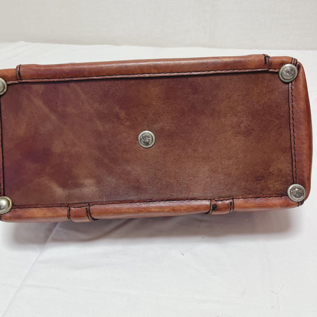 昭和レトロ本革レザードクターボストンバッグ　カバン鞄アンティーク　ダレスバッグ