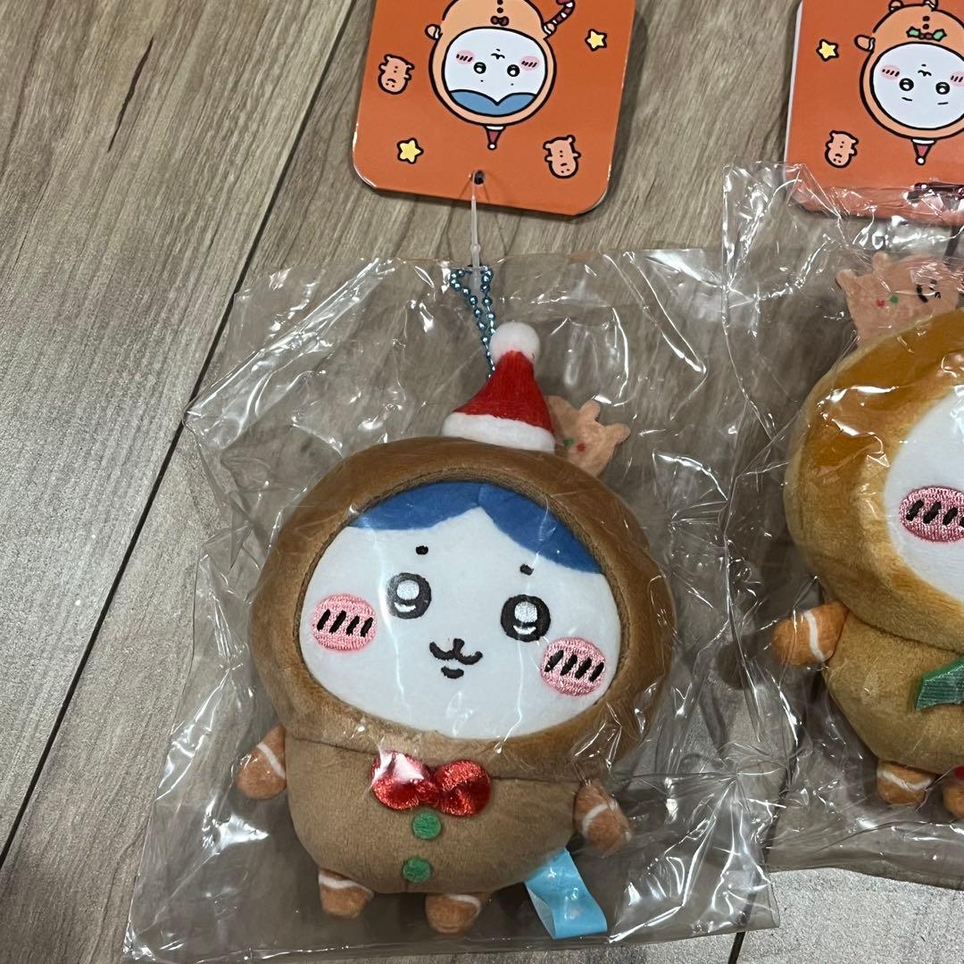 ちいかわ ジンジャーマン マスコット 3点セット ハチワレ うさぎ クリスマス