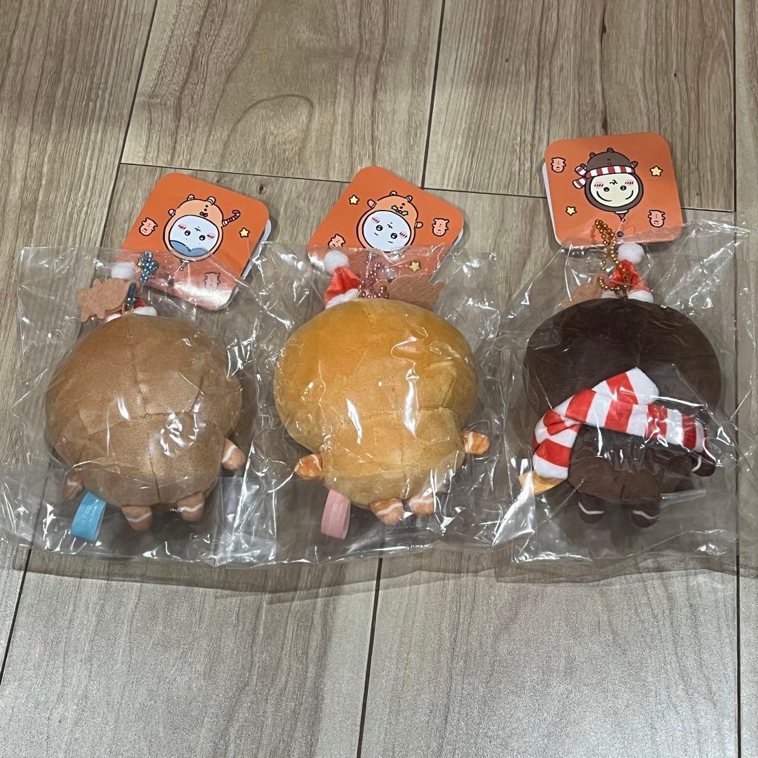 ちいかわ ジンジャーマン マスコット 3点セット ハチワレ うさぎ クリスマス