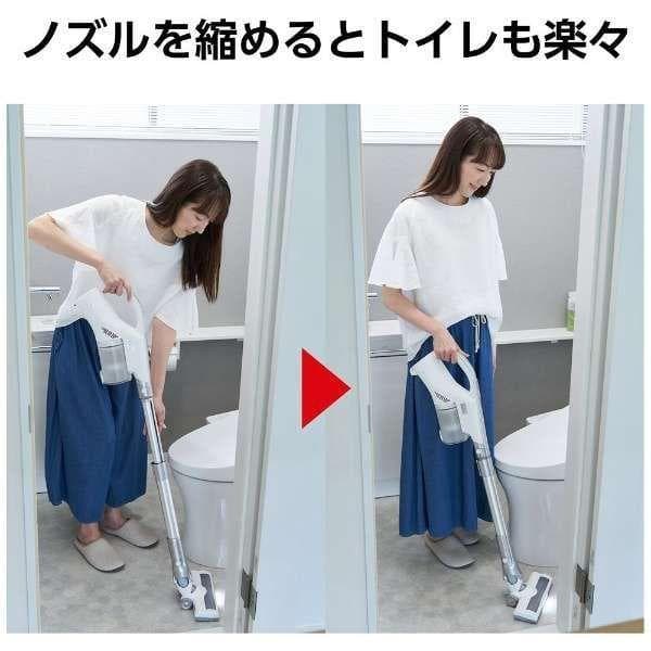 アクア コードレス スティッククリーナーサイクロン式 AQC-PX1R(W)