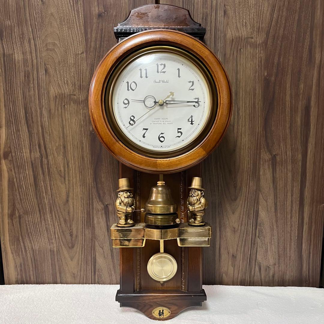 【動作確認済】Small World 掛け時計/からくり時計 71.5cm