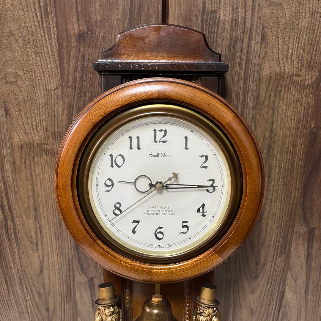 【動作確認済】Small World 掛け時計/からくり時計 71.5cm