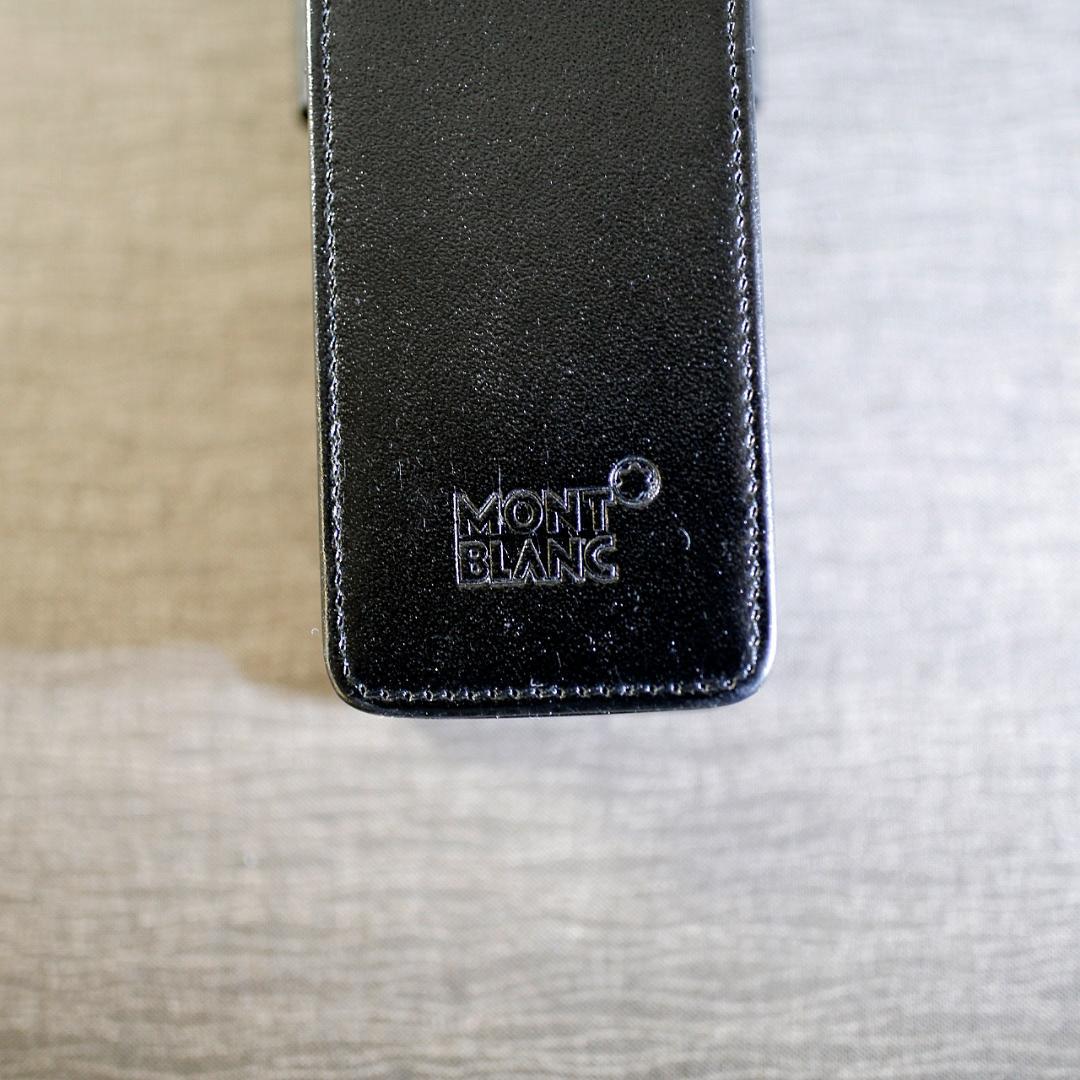 【送料込み】モンブラン 革製 ペンケース レザー