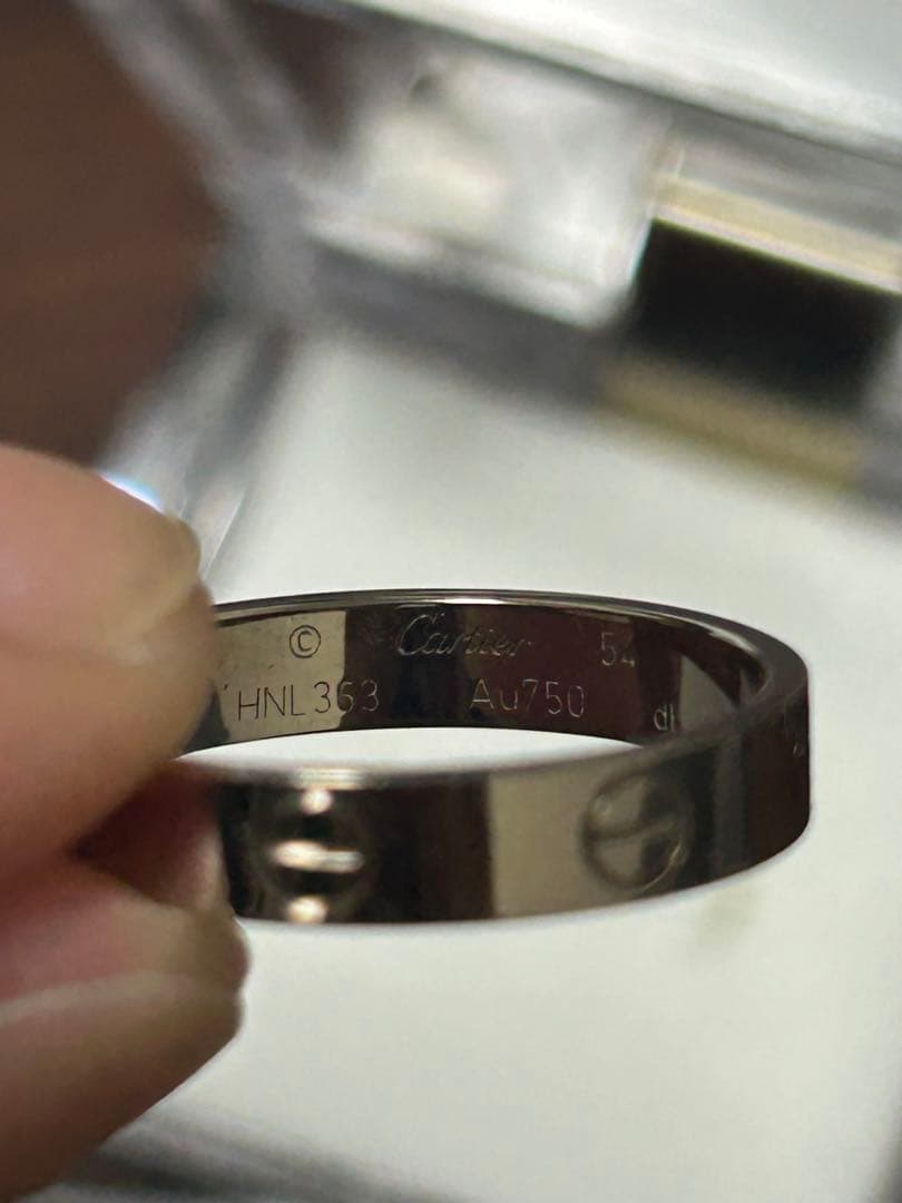 カルティエ(Cartier) カルティエ ラブリング18KWG ＃54
