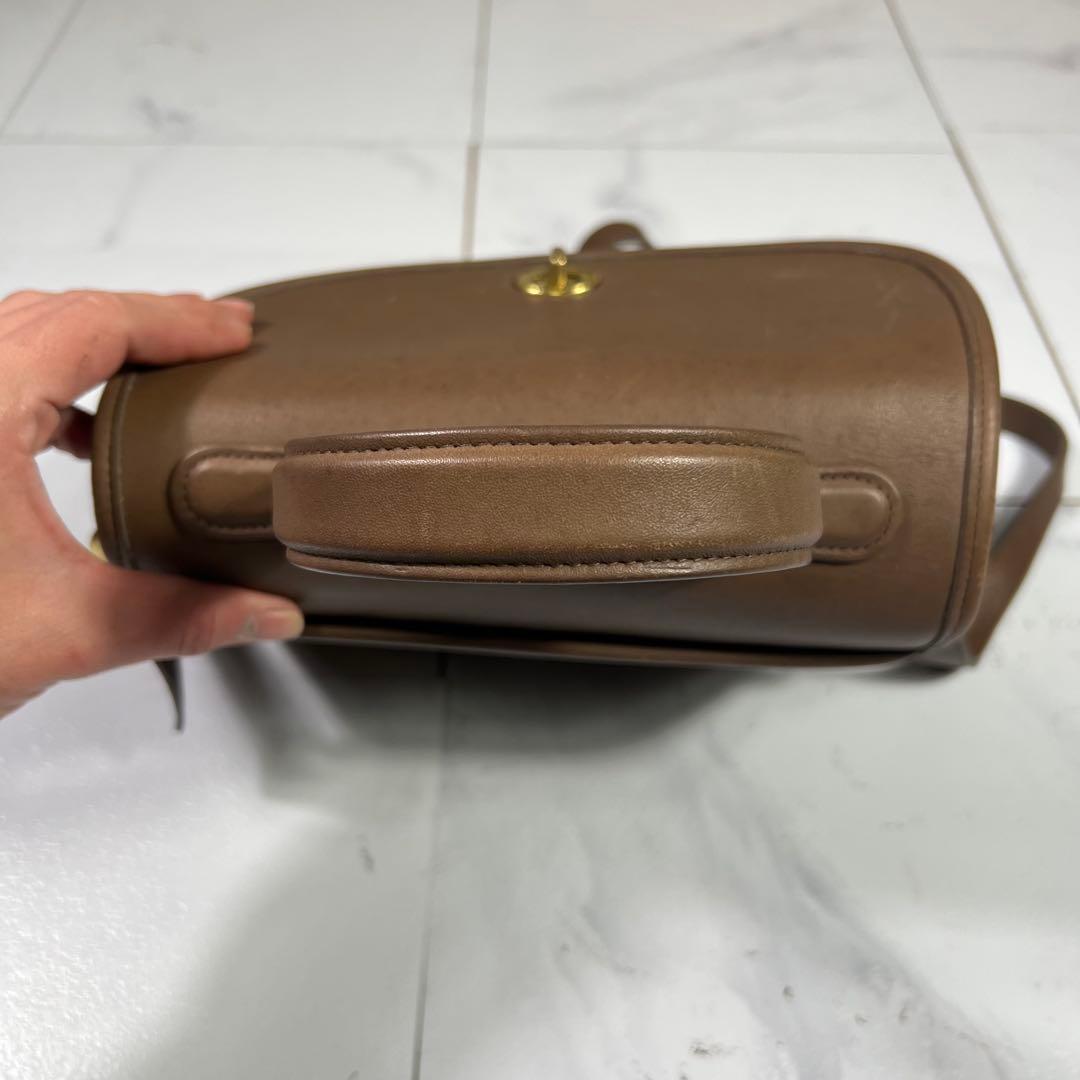 オールドコーチ ショルダーバッグ 2way ターンロック モカブラウン USA製