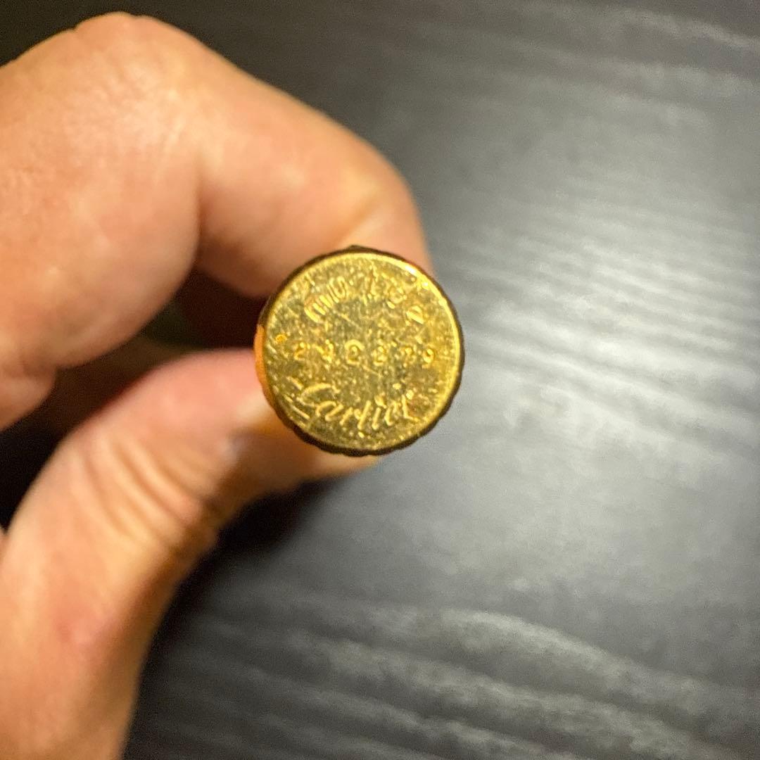 カルティエ　Cartier ツイスト式ボールペン　ゴールドカラー　筆記確認済み