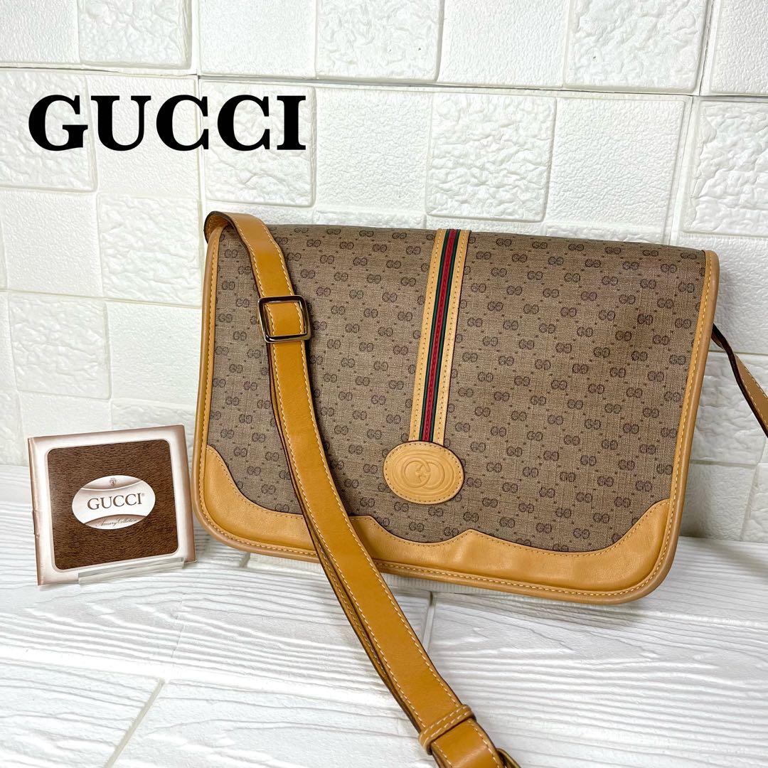 ✨上美品✨☘️GUCCI☘️✨ショルダーバッグ✨マイクロGG✨シェリー✨PVCレザー