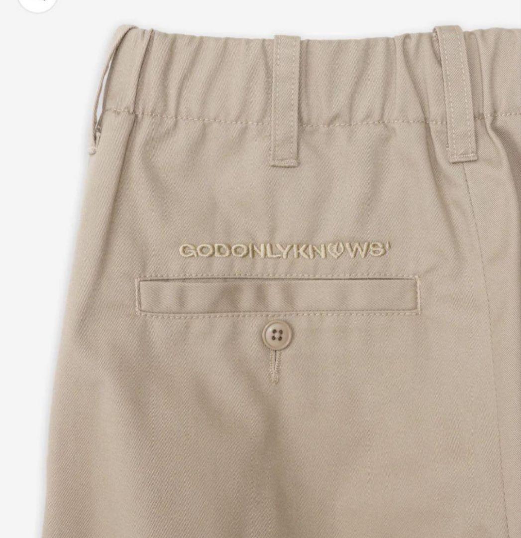 GODONLYKNOWS CHINO PANTS ベージュ Sサイズ