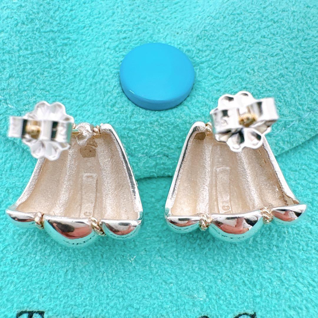 極美品 オールドティファニー ツイストロープ コンビ キャッチ社外品 シルバー