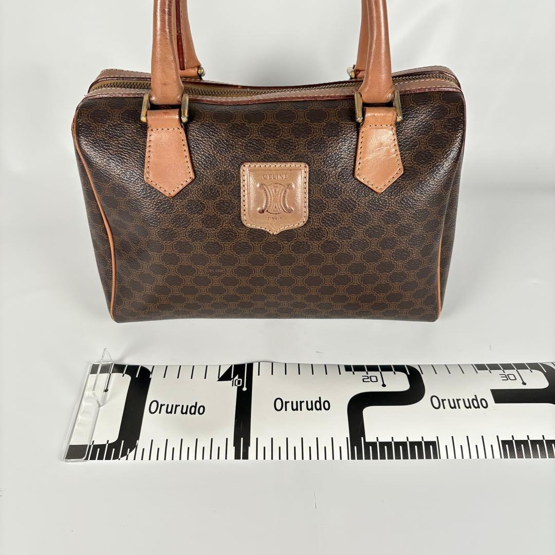 CELINE　ミニボストン　ハンドバッグ　マカダム ショルダー　2WAY　M13