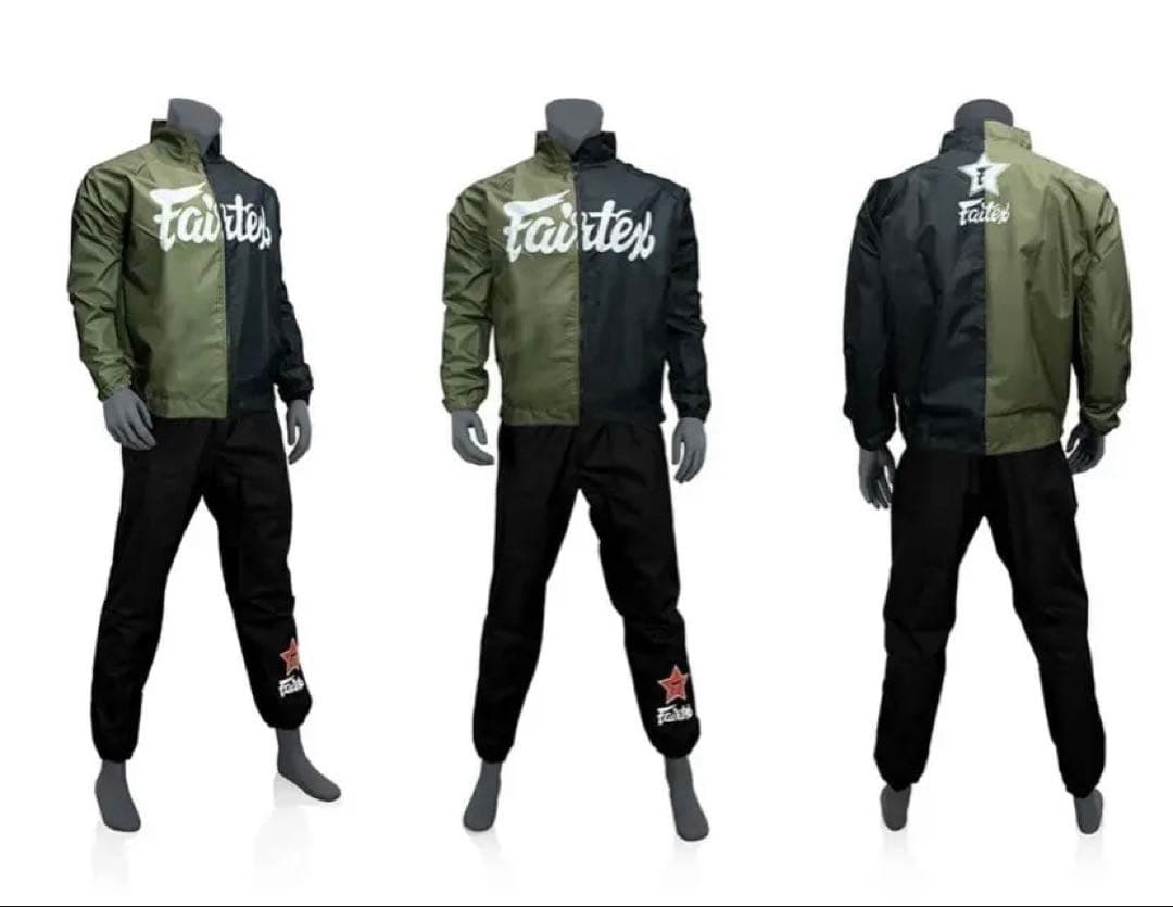 【未開封】Fairtex ビニールスウェットスーツ オリーブ/ブラック