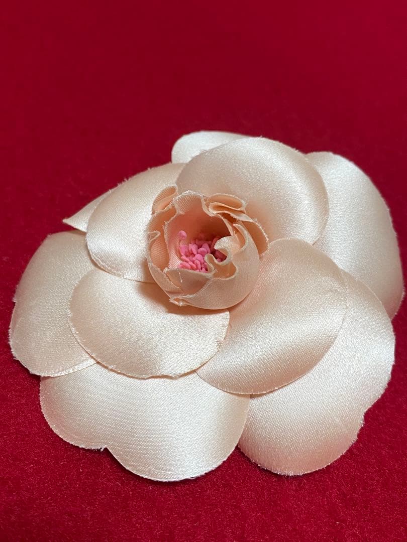 CHANEL シャネル カメリア コサージュ ブローチ ヴィンテージ ピンク