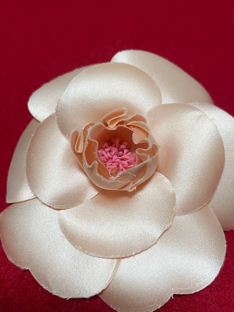 CHANEL シャネル カメリア コサージュ ブローチ ヴィンテージ ピンク