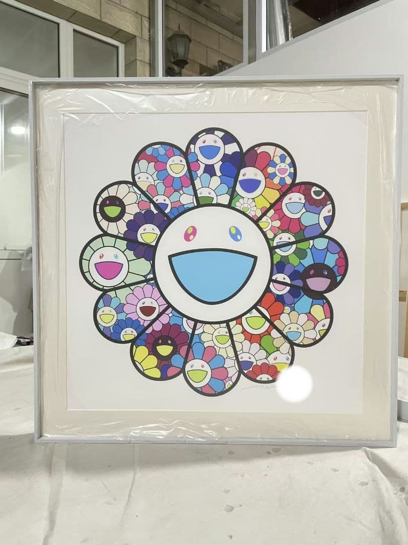 村上隆 版画 Takashi Murakami パステルカラーのお花達
